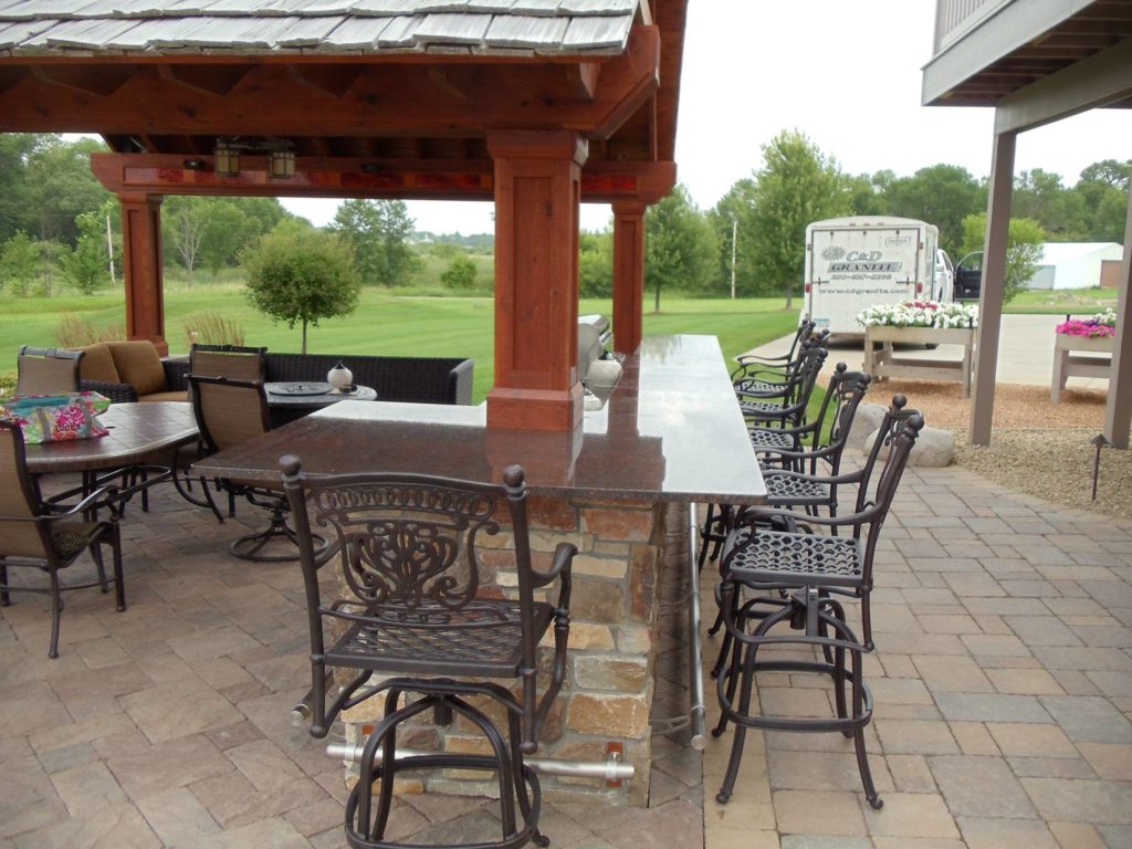 Outdoor Kitchen Stone Countertop by C&D Granite installed in Rogers MN ...