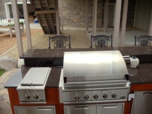 Outdoor Kitchen Stone Countertop by C&D Granite installed in Rogers MN