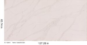 Quartz countertop color: Calacatta Izaro Q Quartz